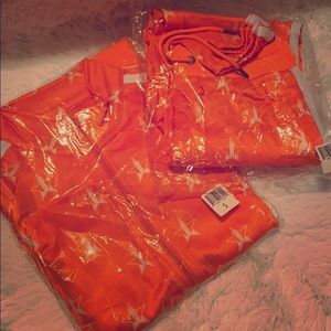 Jeffree Star Neon Orange Track Suit